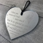 Auntie And Uncle Gift Heart Plaque Auntie Uncle Birthday Xmas