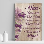 Nan Poem Print Nan Birthday Christmas Gift From Grandchildren