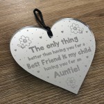 Sister Gift Hanging Heart Plaque Gift For Auntie Birthday Xmas