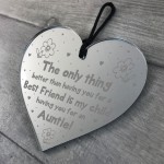 Sister Gift Hanging Heart Plaque Gift For Auntie Birthday Xmas