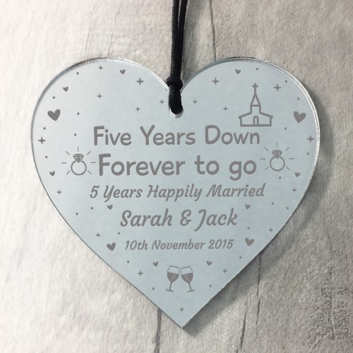 5th Anniversary Gift For Husband Wife Wedding Anniversary Gift