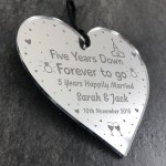 5th Anniversary Gift For Husband Wife Wedding Anniversary Gift