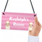 Novelty LLAMA Sign Personalised Bedroom Sign Gift For Girls