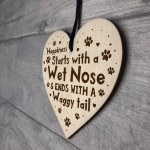 Handmade Dog Lover Gifts Wooden Heart Dog Sign Dog Gift Pet Gift