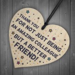 Colleague Thank You Gifts Novelty Wooden Heart Friendship Gifts