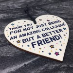 Colleague Thank You Gifts Novelty Wooden Heart Friendship Gifts