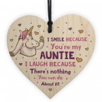 Funny Rude Auntie Gift Heart Auntie Sister Gift Birthday Xmas