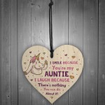 Funny Rude Auntie Gift Heart Auntie Sister Gift Birthday Xmas