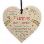 Auntie Gift Novelty Funtie Heart Funny Auntie Gift From Niece