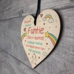 Auntie Gift Novelty Funtie Heart Funny Auntie Gift From Niece