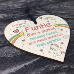 Auntie Gift Novelty Funtie Heart Funny Auntie Gift From Niece