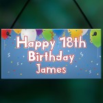 PERSONALISED BIRTHDAY PARTY PLAQUES DECORATIONS