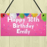 Personalised Birthday Party Banner Hanging Sign Any Name Age