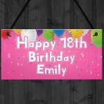 Personalised Birthday Party Banner Hanging Sign Any Name Age