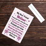 Personalised Friendship Gift For Women Best Friend Gift For Her