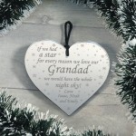 Personalised Gift For Grandad Heart Gift For Him Birthday Xmas