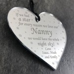 Personalised Gift For Nanny Nan Heart Gift For Her Birthday Xmas