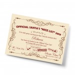 Personalised Letter from Santa Nice List Certificate Kid Gift