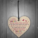 Mummy Gift Wood Heart Mummy Birthday Christmas Gift Unicorn Sign