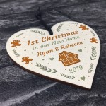 Handmade Christmas Tree Decoration Hanging Heart New Home Gift