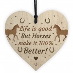 Funny Friendship Gift Horse Gifts For Women Heart Stable Sign