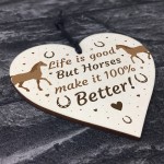 Funny Friendship Gift Horse Gifts For Women Heart Stable Sign