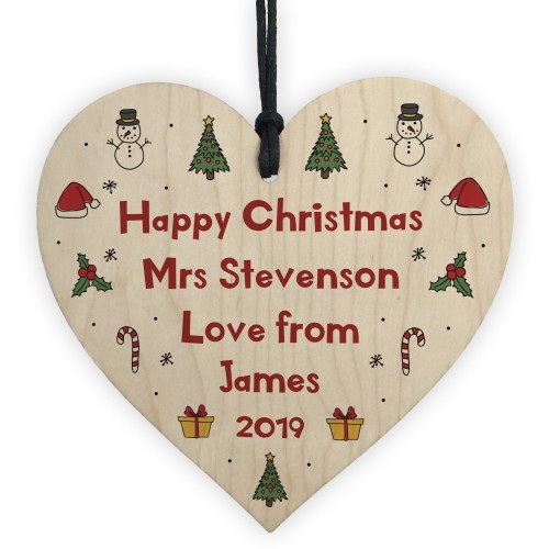 Personalised Teacher ThankYou Gift Christmas Gift School Nursery