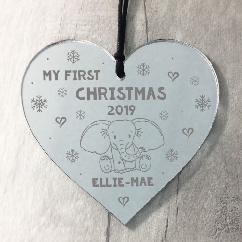 My First Christmas Heart Babys First Christmas Gift Tree Decor