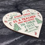 Thank You Gift For Teacher Wood Heart Christmas Gift For Teacher