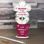 Personalised Gift For Mummy Handmade Flower Mummy Birthday Xmas