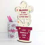 Personalised Gift For Mummy Handmade Flower Mummy Birthday Xmas