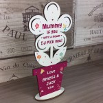 Personalised Gift For Mummy Handmade Flower Mummy Birthday Xmas