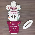 Personalised Gift For Mummy Handmade Flower Mummy Birthday Xmas