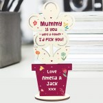 Personalised Gift For Mummy Handmade Flower Mummy Birthday Xmas