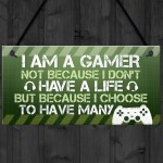 Funny Gamer Gifts Novelty Gaming Sign For Boys Bedroom Gifts