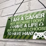 Funny Gamer Gifts Novelty Gaming Sign For Boys Bedroom Gifts