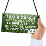 Gaming Sign Novelty Gamer Gift For Son Brother Boys Bedroom