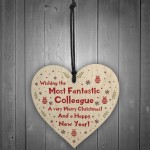 Christmas Gift For Colleagues Novelty Friendship Gift Wood Heart