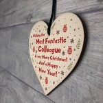 Christmas Gift For Colleagues Novelty Friendship Gift Wood Heart