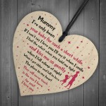 Mummy Gift From Baby New Mummy Gift Wooden Heart Mum Poem Gift