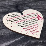 Mummy Gift From Baby New Mummy Gift Wooden Heart Mum Poem Gift