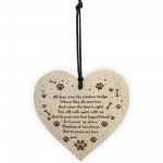 Handmade Pet Memorial Plaque For Dog Wood Heart Memorial Bauble