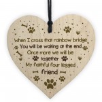 Handmade Pet Memorial Sign For Cat Or Dog Heart Memorial Bauble