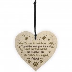 Handmade Pet Memorial Sign For Cat Or Dog Heart Memorial Bauble