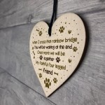 Handmade Pet Memorial Sign For Cat Or Dog Heart Memorial Bauble