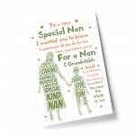 Nan Gift Nan Poem Print Nan Birthday Xmas Gift From Grandchild