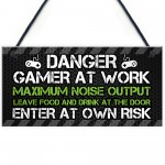 Funny Gaming Warning Sign Novelty Gaming Gifts For Boys Gamer