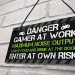 Funny Gaming Warning Sign Novelty Gaming Gifts For Boys Gamer