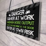 Funny Gaming Warning Sign Novelty Gaming Gifts For Boys Gamer