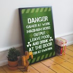 Funny Gaming Sign For Boys Bedroom Games Room Man Cave Gift